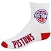 Detroit Pistons Youth White Team Logo Crew Socks