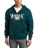 NFL Men's Philadelphia Eagles Classic II Long Sleeve Fullzip Fleece With Hood (Marine Green, XX-Large)