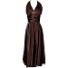 Marilyn Satin Halter Dress Plus Size Holiday Gown