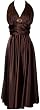 Marilyn Satin Halter Dress Plus Size Holiday Gown