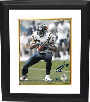 Antonio Gates Autographed/Hand Signed San Diego Chargers 8X10 Photo Custom Framed- Gates Hologram