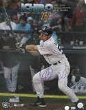 Ichiro Suzuki Seattle Mariners - 262nd Hit - Autographed 16x20 Photograph