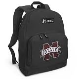 Mississippi State University Backpack Black Mississippi State for Travel or School Bags - BEST QUALITY Unique Gifts For Boys, Girls, Adults, College Students, Men or Ladies