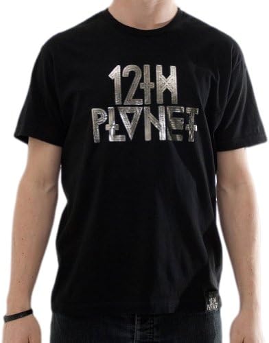 Church Of Merch Adult 12th Planet Platinum Foil Logo Tee M Black