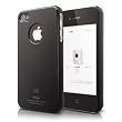 elago S4 Slim Fit Case for AT&T and Verizon iPhone 4 -Piano Black + HD Professional Extreme Clear film + Logo Protection Film included