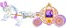 Wallmonkeys Peel and Stick Wall Decals - Fairytale Pink Carriage - Removable Graphic