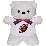 Teddy Bear White Football Equals Life