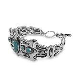 Cody Sanderson Kingman Turquoise and Silver Bracelet