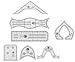 Creative Grids Machine Quilting Tools Rulers - Taj, Elvira, Chevy, Squiggy, Shorty, Slim, Archie