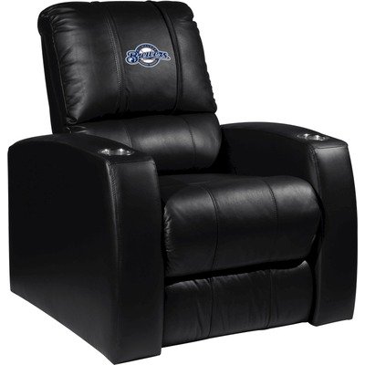 Home Theater Recliner with MLB Logo Panel Team: Milwaukee Brewers