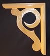 Scroll Sconce bracket, Unfinished [CAPITOL CITY LUMBER]