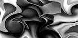 LARGE ABSTRACT CANVAS ART GREY BLACK AND WHITE BOX CANVAS 42 X 20 inches ready to hang