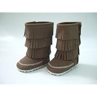 Brown Fringed Boots. Fits 18' Dolls like American Girl®