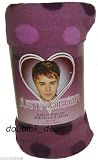 Justin Bieber Purple Polka Dots Super Soft Fleece Throw Blanket 50x60
