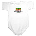 Baby Bodysuit White " Property Of Ethiopian Nation / Flag Transfer " Ethiopia Country