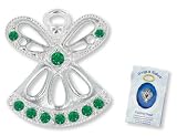 MAY EMERALD Birthstone Wings & Wishes Angel Tac Pin