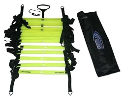 World Sport 30 Foot Flat Rung Agility Ladder (Breaks Down to Two 15 Foot Ladders)