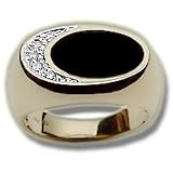 .11 CT OVAL ONYX HIGH POLISH MENS RING