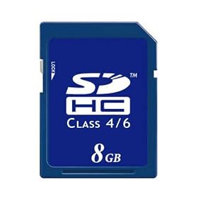 BLAZING 8GB SDHC Class 4/6 ( Secure Digital High Capacity ) Memory Card for Digital Cameras & Camcorders