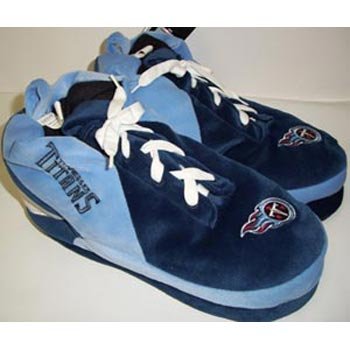 Tennessee Titans NFL Plush Sneaker Slippers - L
