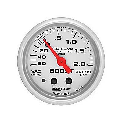 Auto Meter 4303M Ultra-Lite Mechanical Boost / Vacuum Gauge