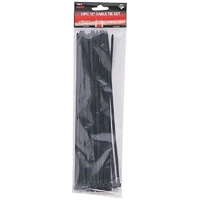 12" 30PC CABLE TIE DOWN BLACK:TZ86-86121: Home Improvement