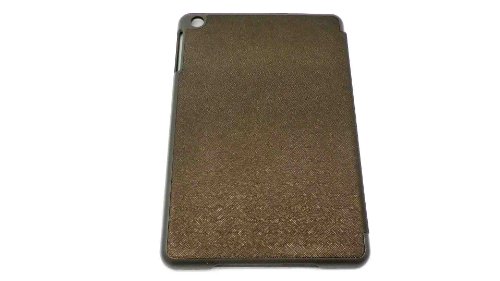 Ipad mini ケース 手帳タイプ 型押し　PU素材　ブラウン