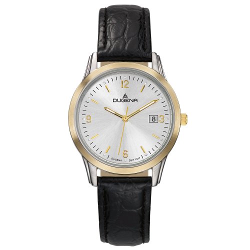 DUGENA CLASSIC Herrenuhr Quarzuhr mit Lederband  4460311