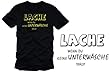 Lache wenn Du keine Unterw�sche tr�gst T-Shirt schwarz/gelb Fun