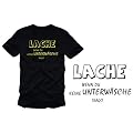 Lache wenn Du keine Unterw�sche tr�gst T-Shirt schwarz/gelb Fun