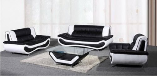 Where To Buy 2 Tone Contemporary Black White Bonded Leather 3