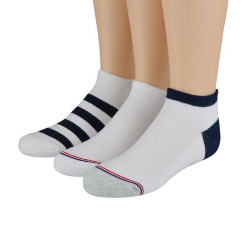 Tommy Hilfiger Kid's Socks Stripe Liner White/Classic Navy 3pairs
