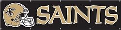 BNO Saints Giant 8-Foot X 2-Foot Nylon Banner Banner Flags NFL