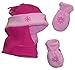 N'Ice Caps Girls Wrap Around Micro Fleece Embroidered Set