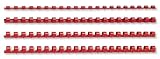 5 Star Binderücken Kunststoff 21 Ring 110 Blatt A4 12mm Red [Pack 100]