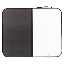 Post-it Message Board with Marker, 18 x 22-Inches, Black and Gray