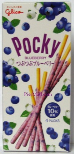 Glico - Blueberry Pocky Cookies Stick - 1.86 Oz by Glico