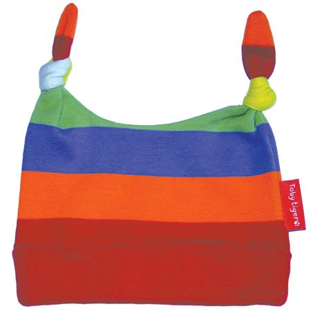 Toby Tiger Stripy Multi-Coloured Baby Hat (0-6 months)