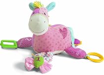 Gund Baby Pinkaboo Pony in patch work teaching toy
