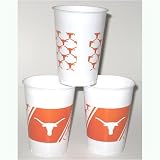 University of Texas 16 ounce Plastic Party Cups (8 count) by Westrick Paper Company