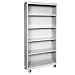 Sandusky Lee BM40361872-05 Dove Gray Steel Mobile Book Case, 78" Height x 36" Width x 18" Depth, 5 Shelves