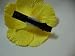 NEW Yellow Foam Hibiscus Flower Hair Clip, Limited.