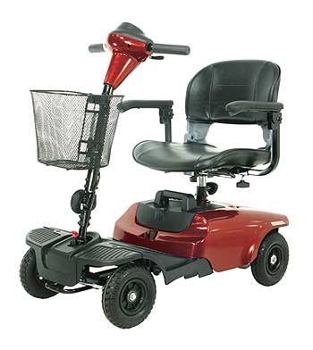 Bobcat 4 Wheel Scooter Travel Mobility Red