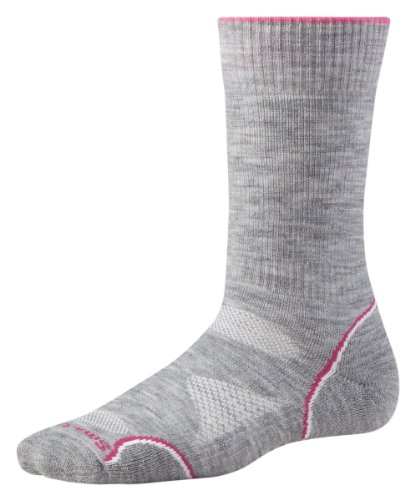 Smartwool Damen Socke PhD Outdoor Medium Crew, light gray, S