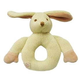 Organic Knitted Bunny Teether by MiYim