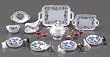 Reutter Porcelain Gold Blue Onion Miniature Dinner Serv
