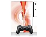 Abstract Orange Design PS3 Playstation 3 Body Protector Skin Decal Sticker