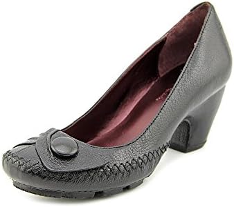 Indigo By Clarks Doll II Womens Size 5 Black Leather Pumps Heels Shoes