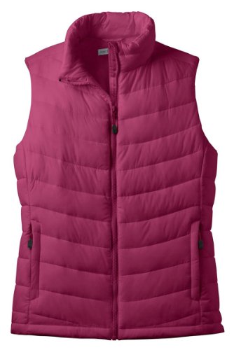 Port Authority Women's Mission Zipper Puffy Vest, Plum Purple, XXX-Large On Sale