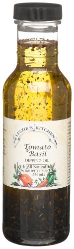 Lizzie's Kitchen Tomato & Basil Dipping Oil, 12-Ounce Plastic Jars (Pack of 2) by Basil Pasta Sauces